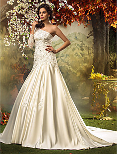 Classical Ball Gown Beading Strapless Sleeveless Chapel Train Sa