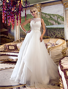 Classical Ball Gown Beading Strapless Sleeveless Chapel Train Sa