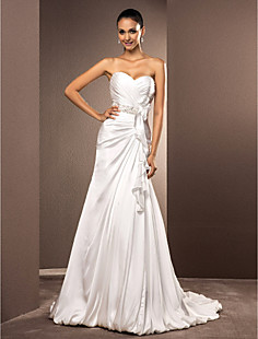 Classical Ball Gown Beading Strapless Sleeveless Chapel Train Sa